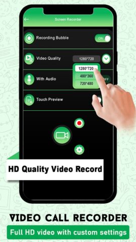 Video Call Recorder With Audio для Android — скриншот 5
