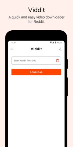 Video Downloader for Reddit для Android — скриншот 1