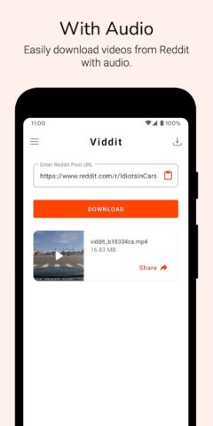 Video Downloader for Reddit для Android — скриншот 3