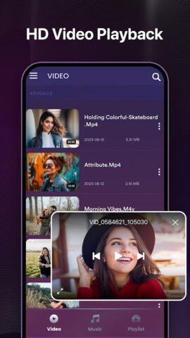 HD Video Player для Android — скриншот 4