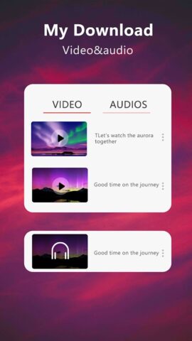 Video downloader&Video to MP3 для Android — скриншот 4
