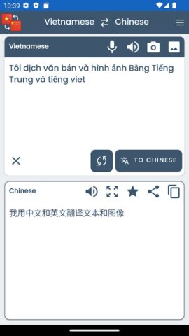 Vietnamese Chinese Translator для Android — скриншот 1