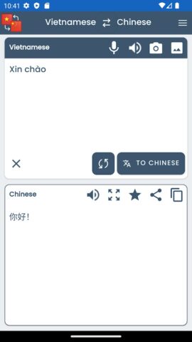 Vietnamese Chinese Translator для Android — скриншот 3