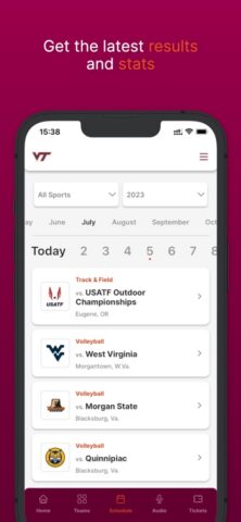 Virginia Tech HokieSports для iOS — скриншот 2