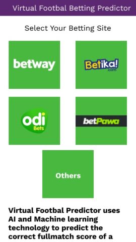 Virtual Football Bet Predictor для Android — скриншот 2