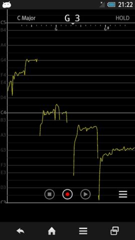 Vocal Pitch Monitor для Android — скриншот 1