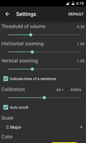 Vocal Pitch Monitor для Android — скриншот 2