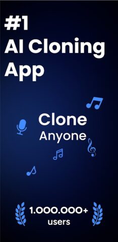 Voice & Face Cloning: Clony AI для Android — скриншот 1