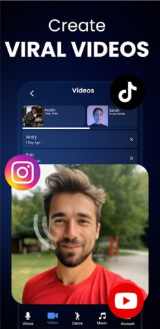 Voice & Face Cloning: Clony AI для Android — скриншот 4