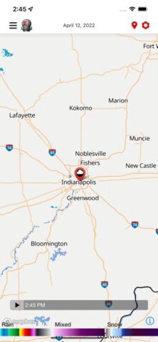 WTHR Live Doppler 13 Weather для iOS — скриншот 2