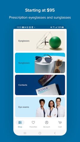 Warby Parker для Android — скриншот 1
