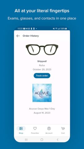 Warby Parker для Android — скриншот 3