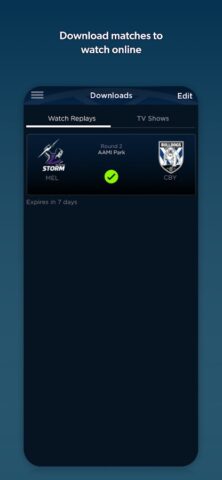 Watch NRL для Android — скриншот 3