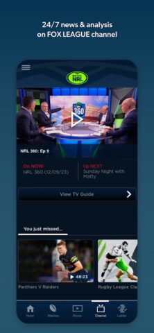 Watch NRL для Android — скриншот 5