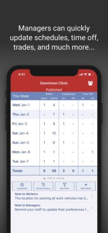 WhenToWork Employee Scheduling для iOS — скриншот 4