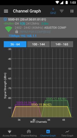 WiFi Analyzer (open-source) для Android — скриншот 5