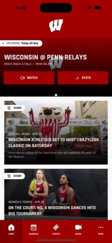 Wisconsin Badgers для iOS — скриншот 1