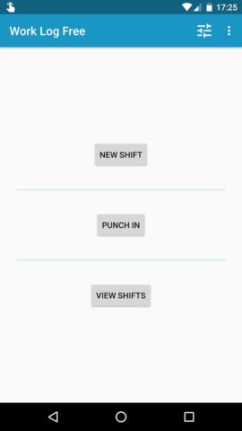Work Log для Android — скриншот 1