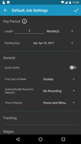 Work Log для Android — скриншот 5