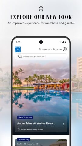 World of Hyatt: Book Hotels для Android — скриншот 2