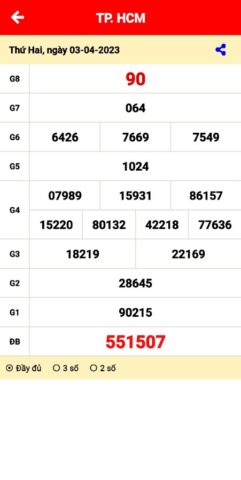 Xổ số: Xổ số trực tiếp для Android — скриншот 3