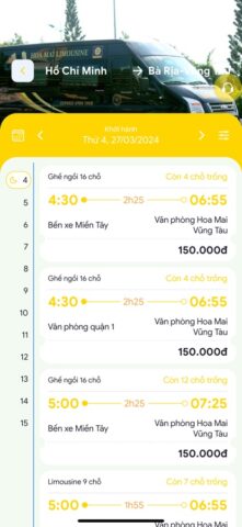 Xe Hoa Mai для iOS — скриншот 2