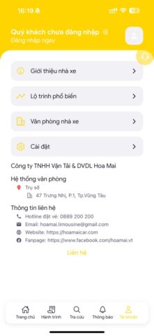 Xe Hoa Mai для iOS — скриншот 5
