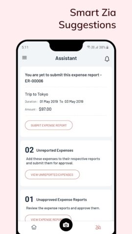 Zoho Expense — Expense Reports для Android — скриншот 2