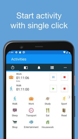 aTimeLogger — Time Tracker для Android — скриншот 1