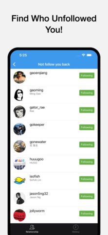 nFollowers: Unfollowers Report для iOS — скриншот 2