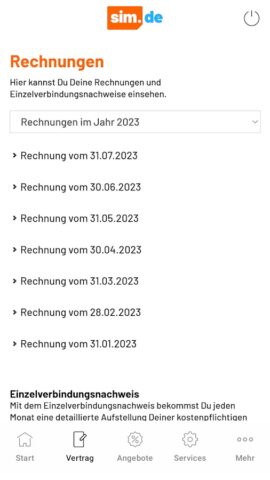 sim.de Servicewelt для Android — скриншот 2