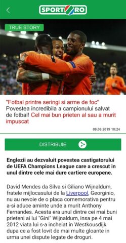sport.ro для Android — скриншот 5
