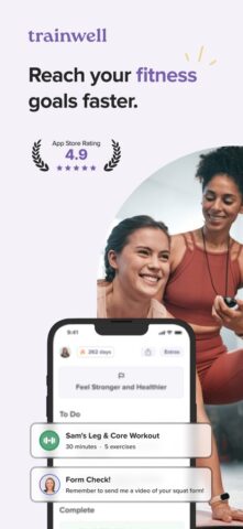 trainwell для iOS — скриншот 1