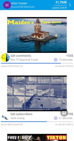 1000SUBS — Get subs like view для Android — скриншот 2