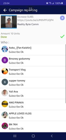 1000SUBS — Get subs like view для Android — скриншот 4