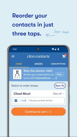 1800 Contacts — Lens Store для Android — скриншот 2