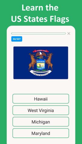50 States: US Maps, Capitals для Android — скриншот 3