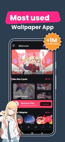 +9000000 Anime Live Wallpapers для Android — скриншот 3