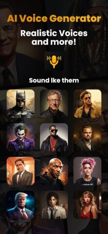 AI Voice Generator — Vocalis для Android — скриншот 1