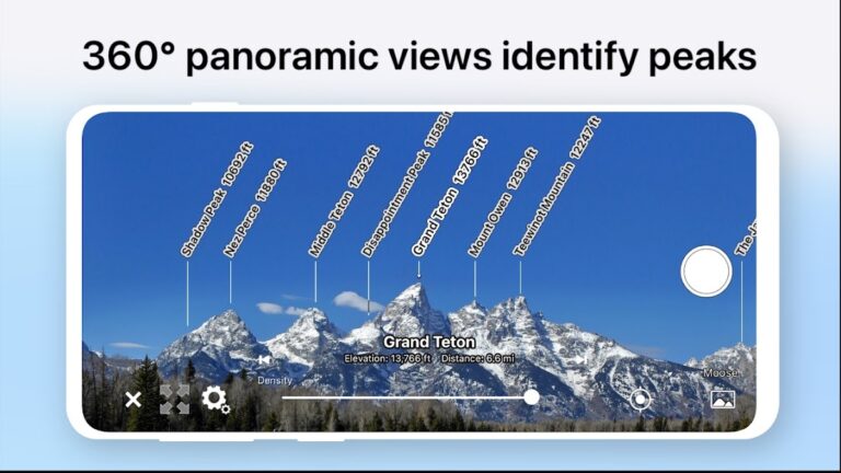 AR Карта Горы для Android — скриншот 1
