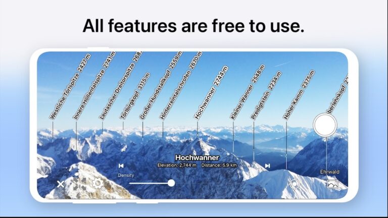 AR Карта Горы для Android — скриншот 3