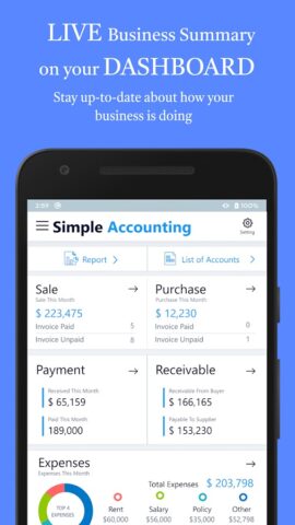 Accounting Bookkeeping для Android — скриншот 2