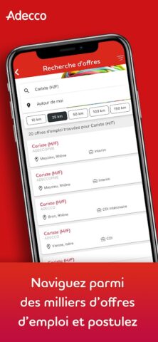 Adecco & moi — Mission Interim для Android — скриншот 2