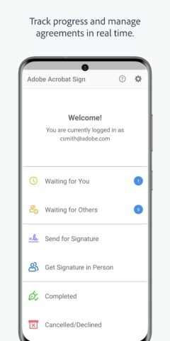 Adobe Acrobat Sign — скриншот 1