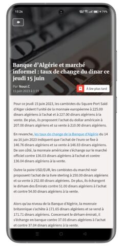 Algerie360 Actualités & Infos для Android — скриншот 5