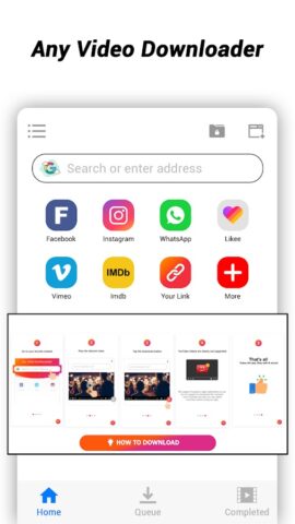 загрузчик видео HD приложение для Android — скриншот 1