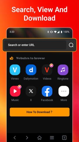 All Video Downloader & Player для Android — скриншот 1