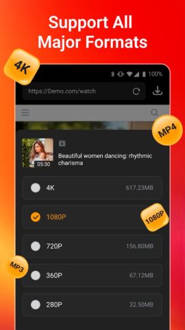 All Video Downloader & Player для Android — скриншот 4