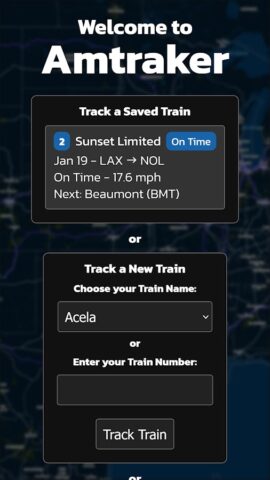 Amtraker | Amtrak Tracker для Android — скриншот 1