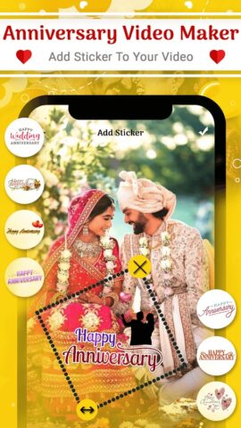 Happy Anniversary Video Maker для Android — скриншот 5